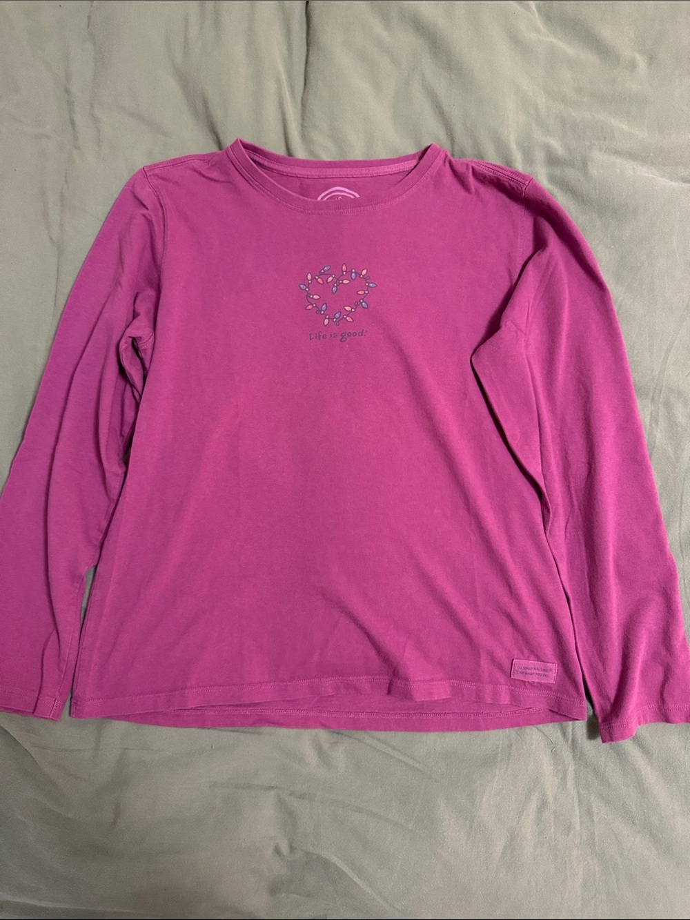 Life is Good Relaxed Fit Tee Size Medium
